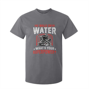 I Walk On Water Whats Your Superpower T Shirt For Kid Funny Ice Hockey Gift TS12 Charcoal Print Your Wear