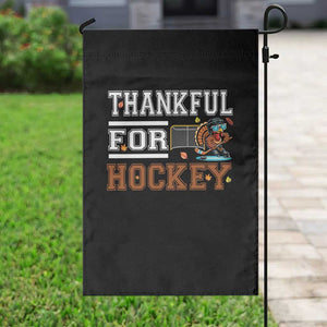 Thankful For Hockey Garden Flag Funny Thanksgiving Ice Hockey Gift TS12 Print Your Wear
