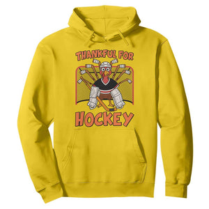 Thankful For Hockey Hoodie Funny Turkey Ice Hockey Player Gift TS12 Daisy Print Your Wear