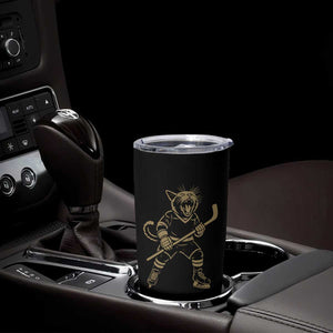 Vintage Cat Playing Hockey Tumbler Cup Kitten Lover Player Gift TS12 Print Your Wear