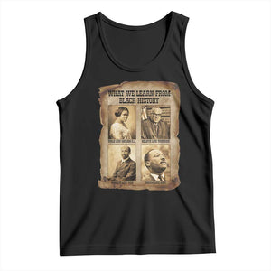What We Learn From Black History Tank Top Iconic African American Figures TS12 Black Print Your Wear