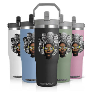 My Roots Black History Leaders Flip Straw Tumbler African American Heritage TS12 Print Your Wear