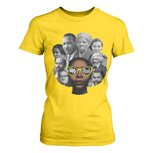 My Roots Black History Leaders T Shirt For Women African American Heritage TS12 Daisy Print Your Wear