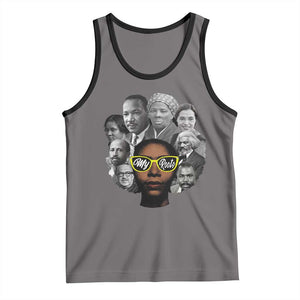 My Roots Black History Leaders Tank Top African American Heritage TS12 Deep Heather Black Print Your Wear