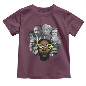 My Roots Black History Leaders Toddler T Shirt African American Heritage TS12 Maroon Print Your Wear