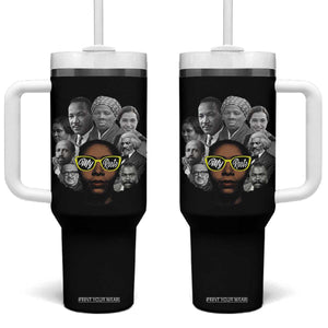 My Roots Black History Leaders Tumbler With Handle African American Heritage TS12 One Size: 40 oz Black Print Your Wear