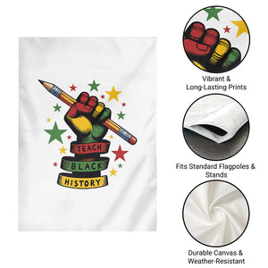 Teach Black History Education Pride Garden Flag Black History Month TS12 Print Your Wear