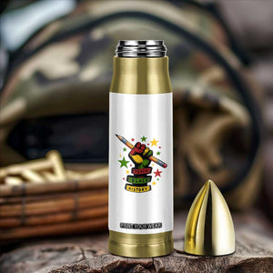 Teach Black History Education Pride Bullet Tumbler Black History Month TS12 Print Your Wear