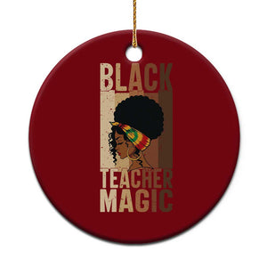 Black Teacher Magic Ceramic Ornament African American Pride Teacher Life TS12 1pc Red Print Your Wear
