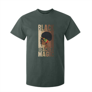 Black Teacher Magic T Shirt For Kid African American Pride Teacher Life TS12 Dark Forest Green Print Your Wear