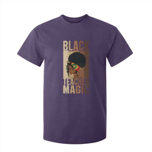 Black Teacher Magic T Shirt For Kid African American Pride Teacher Life TS12 Purple Print Your Wear