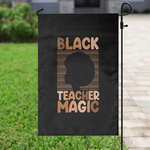 Black Teacher Magic Garden Flag Empowering African American Pride Teacher Gift TS12 Print Your Wear
