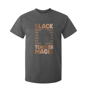 Black Teacher Magic T Shirt For Kid Empowering African American Pride Teacher Gift TS12 Dark Heather Print Your Wear