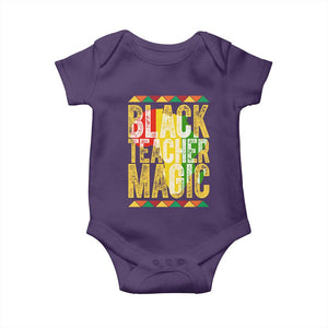 Black History Month Gift Baby Onesie Black Teacher Magic TS12 Purple Print Your Wear