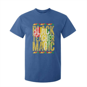 Black History Month Gift T Shirt For Kid Black Teacher Magic TS12 Royal Blue Print Your Wear