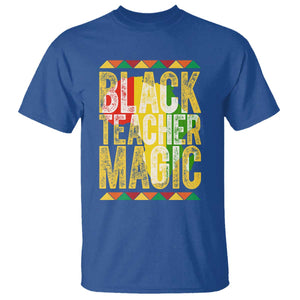 Black History Month Gift T Shirt Black Teacher Magic TS12 Royal Blue Print Your Wear