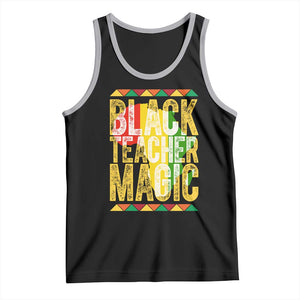 Black History Month Gift Tank Top Black Teacher Magic TS12 Black Athletic Heather Print Your Wear