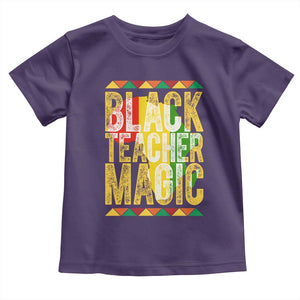 Black History Month Gift Toddler T Shirt Black Teacher Magic TS12 Purple Print Your Wear