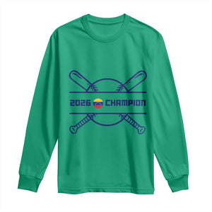 Venezuela Champions 2026 Long Sleeve Shirt Baseball Pride Gift TS12 Irish Green Print Your Wear