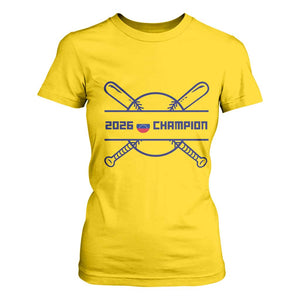 Venezuela Champions 2026 T Shirt For Women Baseball Pride Gift TS12 Daisy Print Your Wear