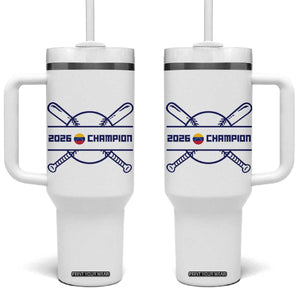 Venezuela Champions 2026 Tumbler With Handle Baseball Pride Gift TS12 One Size: 40 oz White Print Your Wear