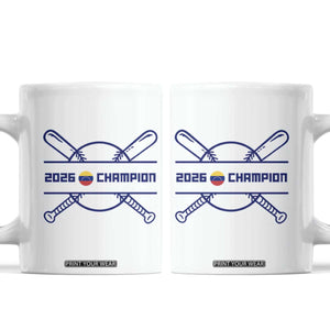 Venezuela Champions 2026 Coffee Mug Baseball Pride Gift TS12 White Print Your Wear