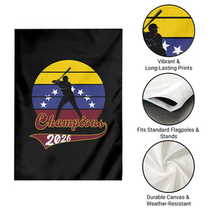 Vintage Venezuela 2026 Champions Garden Flag Patriotic Baseball Pride Gift TS12 Print Your Wear