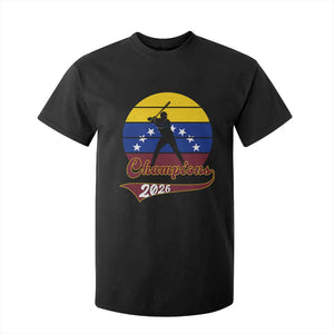 Vintage Venezuela 2026 Champions T Shirt For Kid Patriotic Baseball Pride Gift TS12 Black Print Your Wear