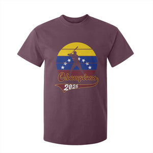 Vintage Venezuela 2026 Champions T Shirt For Kid Patriotic Baseball Pride Gift TS12 Maroon Print Your Wear