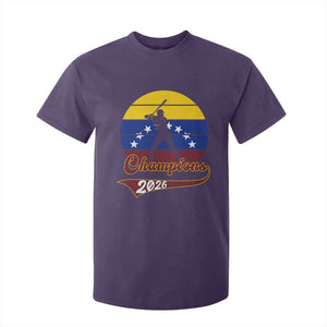 Vintage Venezuela 2026 Champions T Shirt For Kid Patriotic Baseball Pride Gift TS12 Purple Print Your Wear