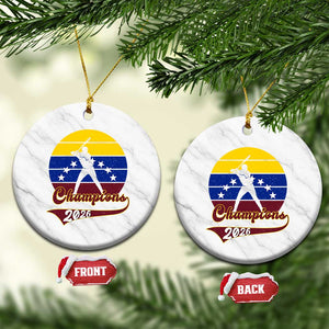 Vintage Venezuela 2026 Champions Ceramic Ornament Patriotic Baseball Pride Gift TS12 1pc White Marble Print Your Wear