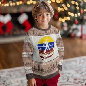 Vintage Venezuela 2026 Champions Ugly Christmas Sweater Patriotic Baseball Pride Gift TS12 Mocha Mousse Print Your Wear