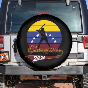 Vintage Venezuela 2026 Champions Spare Tire Cover Patriotic Baseball Pride Gift TS12 No hole Black Print Your Wear