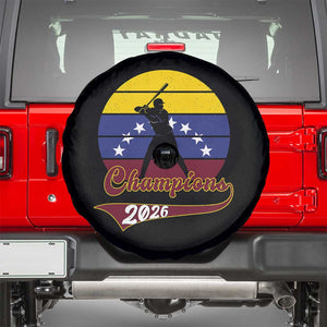 Vintage Venezuela 2026 Champions Spare Tire Cover Patriotic Baseball Pride Gift TS12 Black Print Your Wear