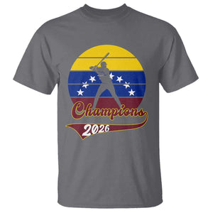 Vintage Venezuela 2026 Champions T Shirt Patriotic Baseball Pride Gift TS12 Charcoal Print Your Wear