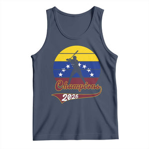 Vintage Venezuela 2026 Champions Tank Top Patriotic Baseball Pride Gift TS12 Navy Print Your Wear