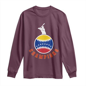 Venezuela 2026 Champions Long Sleeve Shirt Baseball Gift For Sport Lover TS12 Maroon Print Your Wear