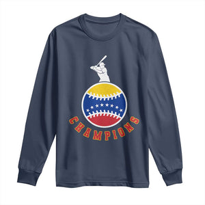 Venezuela 2026 Champions Long Sleeve Shirt Baseball Gift For Sport Lover TS12 Navy Print Your Wear