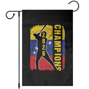 Venezuela 2026 Champions Garden Flag Baseball Vinotinto Pride Gift TS12 Black Print Your Wear