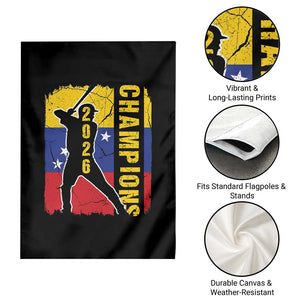 Venezuela 2026 Champions Garden Flag Baseball Vinotinto Pride Gift TS12 Print Your Wear