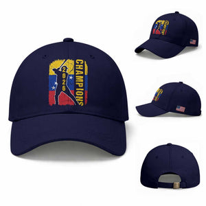 Venezuela 2026 Champions Baseball Cap Baseball Vinotinto Pride Gift TS12 Baseball Cap Universal Fit Dark Blue Print Your Wear