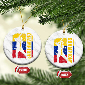 Venezuela 2026 Champions Ceramic Ornament Baseball Vinotinto Pride Gift TS12 1pc White Marble Print Your Wear