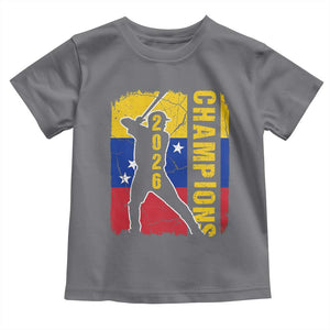 Venezuela 2026 Champions Toddler T Shirt Baseball Vinotinto Pride Gift TS12 Charcoal Print Your Wear