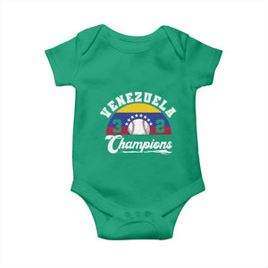 Venezuela 2026 Champions Baby Onesie Baseball Patriotic Pride TS12 Irish Green Print Your Wear