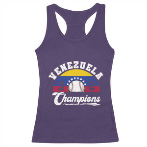Venezuela 2026 Champions Racerback Tank Top Baseball Patriotic Pride TS12 Purple Print Your Wear