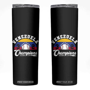 Venezuela 2026 Champions Skinny Tumbler Baseball Patriotic Pride TS12 Black Print Your Wear