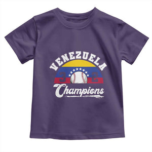 Venezuela 2026 Champions Toddler T Shirt Baseball Patriotic Pride TS12 Purple Print Your Wear