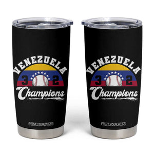 Venezuela 2026 Champions Tumbler Cup Baseball Patriotic Pride TS12 Black Print Your Wear