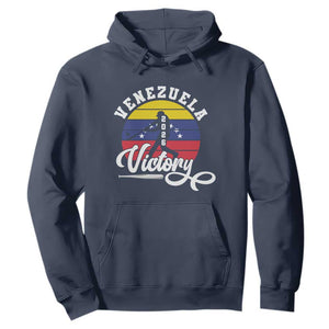 Venezuela 2026 Victory Baseball Hoodie Retro Softball Player Gift TS12 Navy Print Your Wear