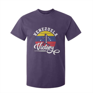 Venezuela 2026 Victory Baseball T Shirt For Kid Retro Softball Player Gift TS12 Purple Print Your Wear